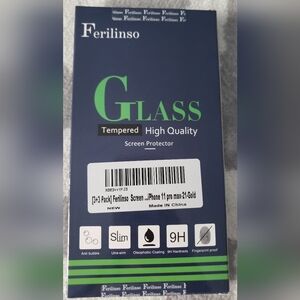 NEW Ferilinso Tempered Glass Screen Protector IPhone 11 Pro Max Screen 21 Gold